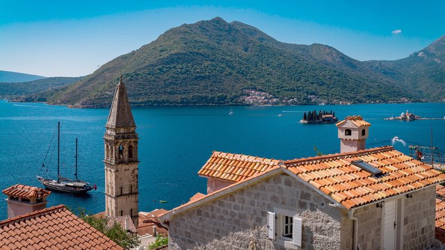 Islands in the Bay of Kotor, Perast, Montenegro - Adriatic sailing routes of SimpleSail