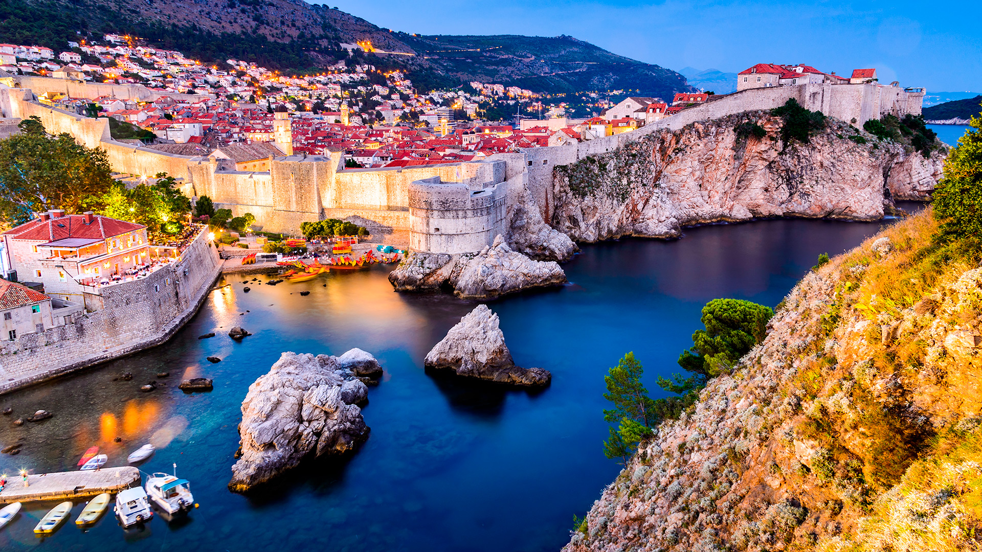 Dubrovnik - southern Dalmatia centre in the evening light, Croatia
