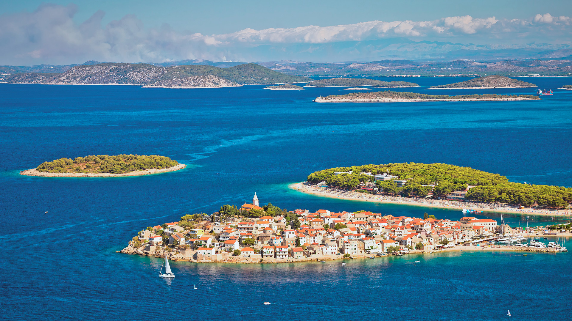 View of the islands, Primošten, Croatia - SimpleSail sailing routes