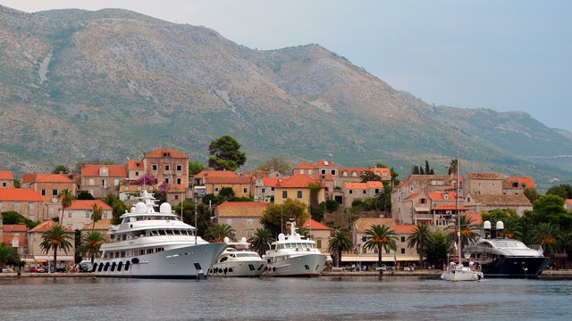 Стоянка яхт, Цавтат, Хорватия